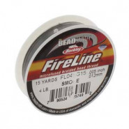 Fireline rijgdraad 0.12mm (4lb) Smoke grey - 13.7m
